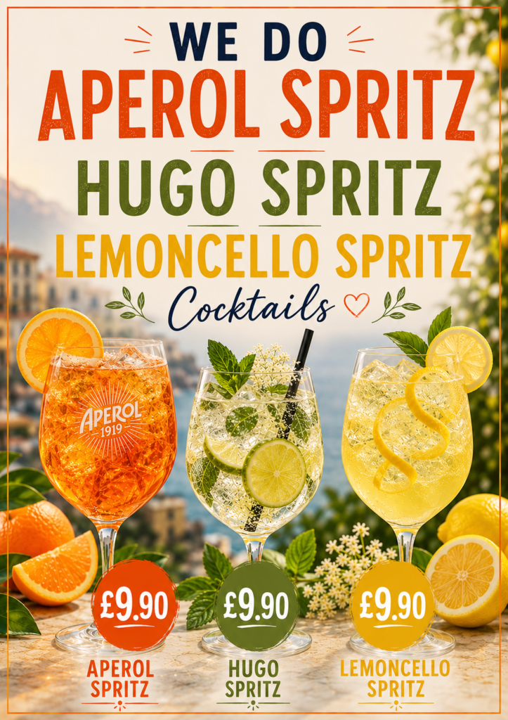 Spritz Cocktails Offer £9.90